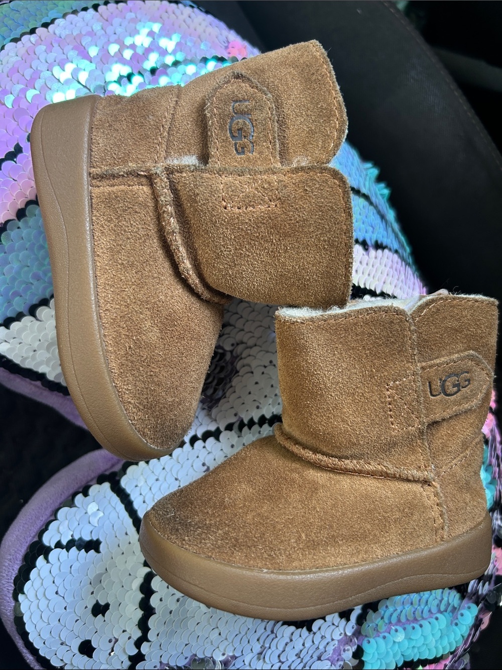 UGG Baby Boots in Chestnut Suede Size 2/3